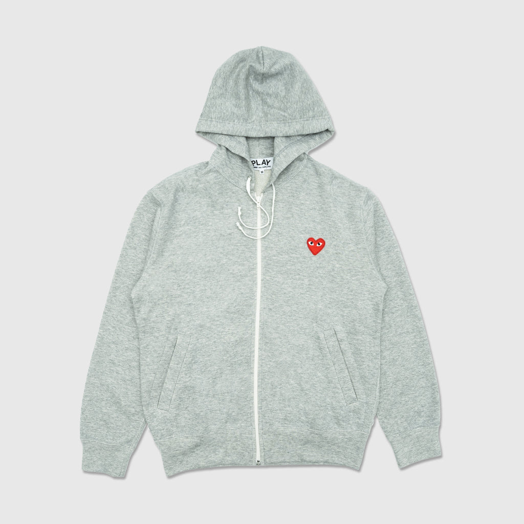 Big Red Heart Full Zip Hoodie Comme des garcons – Гарантія оригінальності – боковий вид