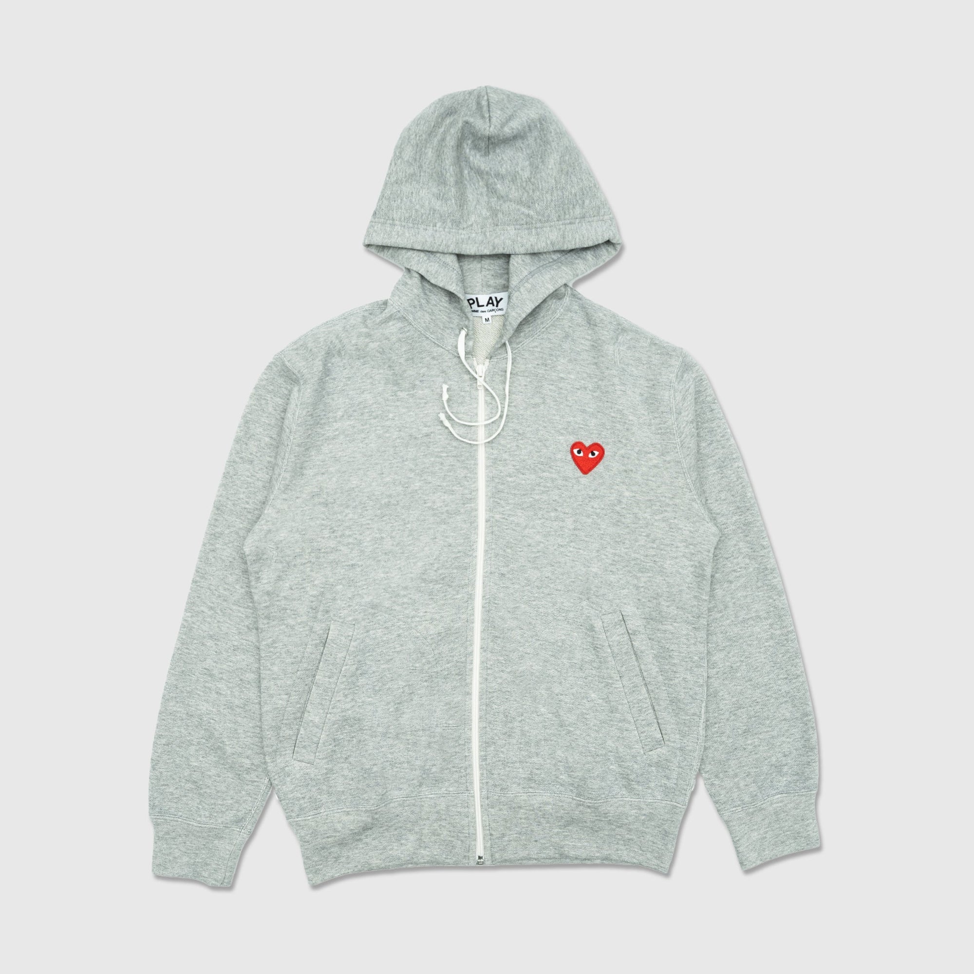 Big Red Heart Full Zip Hoodie Comme des garcons – Гарантія оригінальності – боковий вид