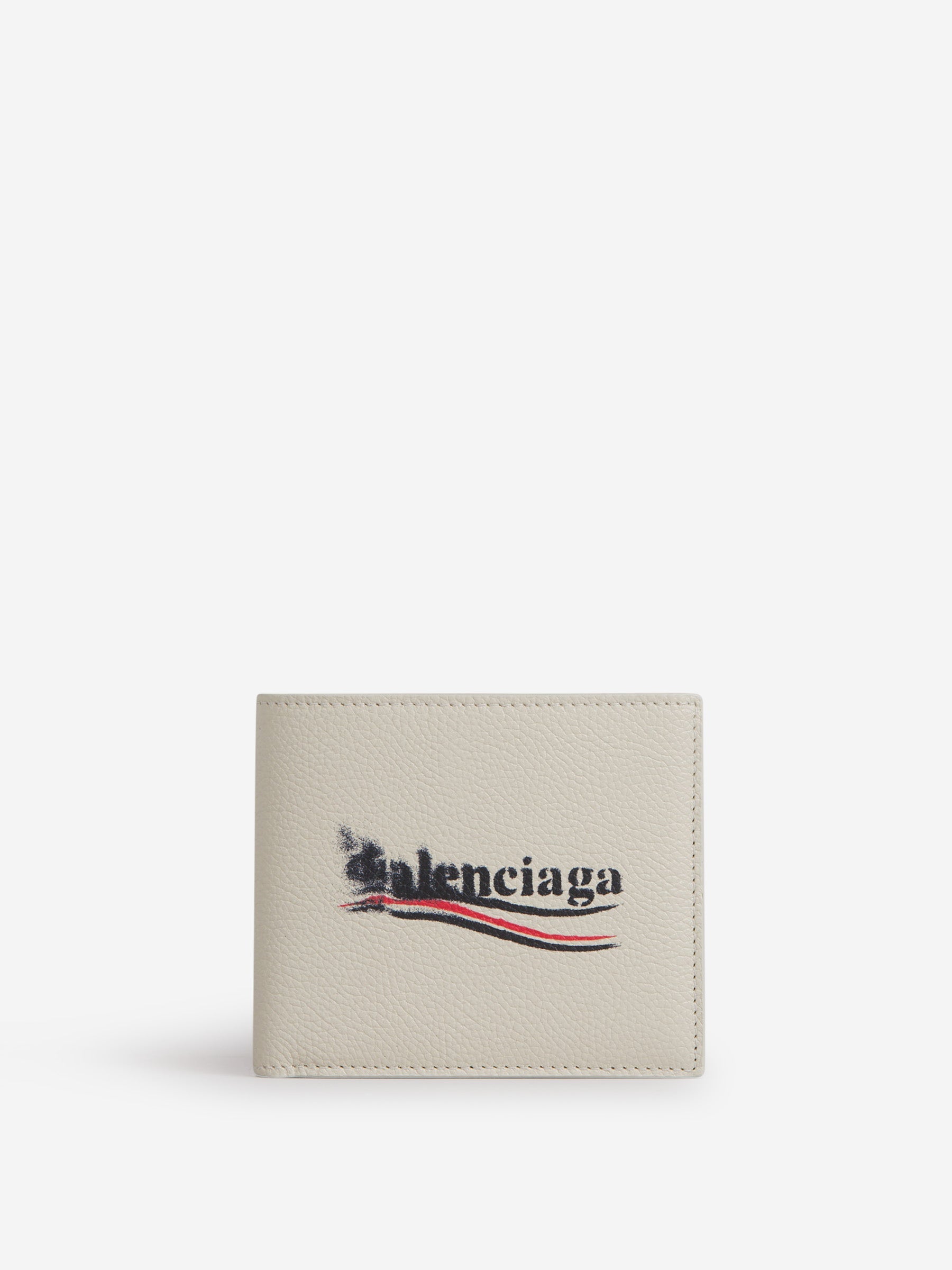 Оригінальна Logo Leather Wallet Balenciaga – боковий вид