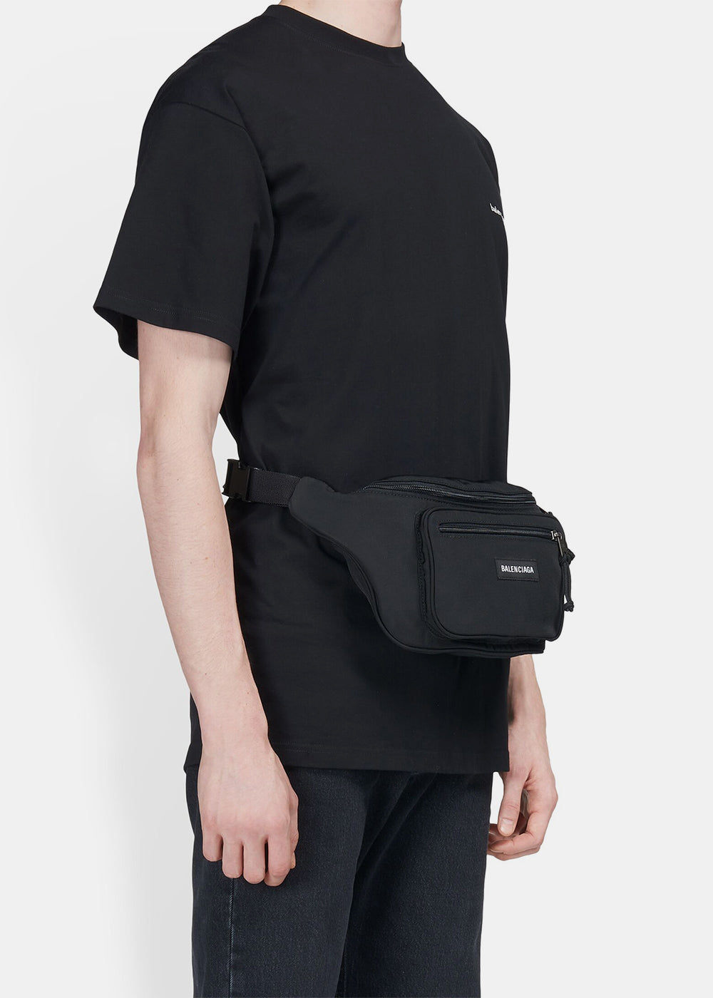 Black Explorer Belt Bag Balenciaga – Гарантія оригінальності – вид ззаду