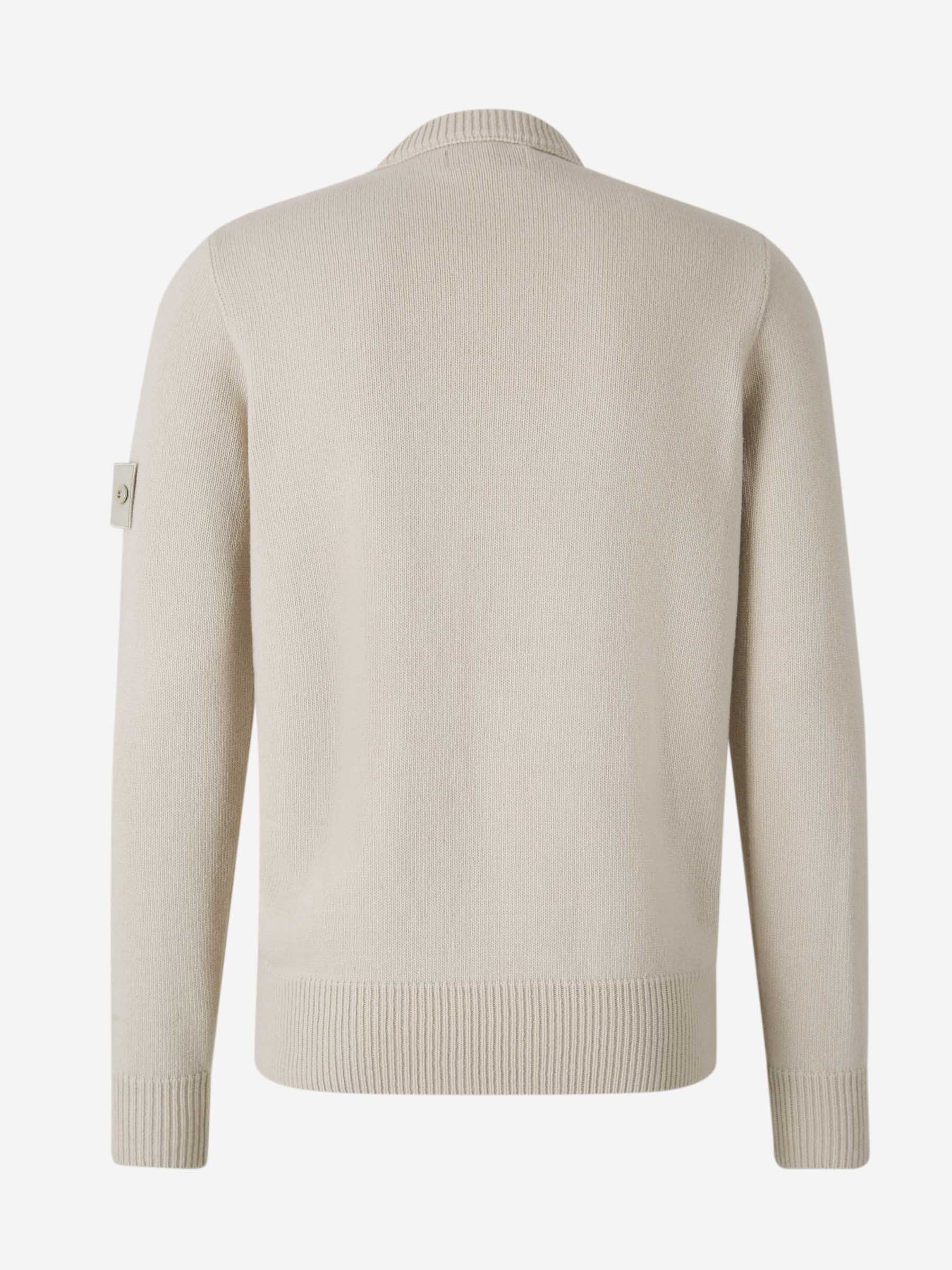 Logo Wool Sweater Stone island оригінал – Купити в Україні – вид ззаду - STONE ISLAND