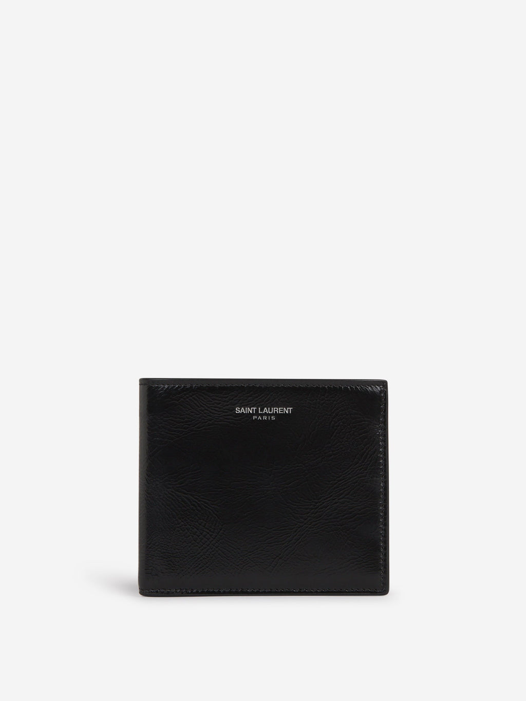 Logo Leather Wallet Saint laurent – Гарантія оригінальності – боковий вид