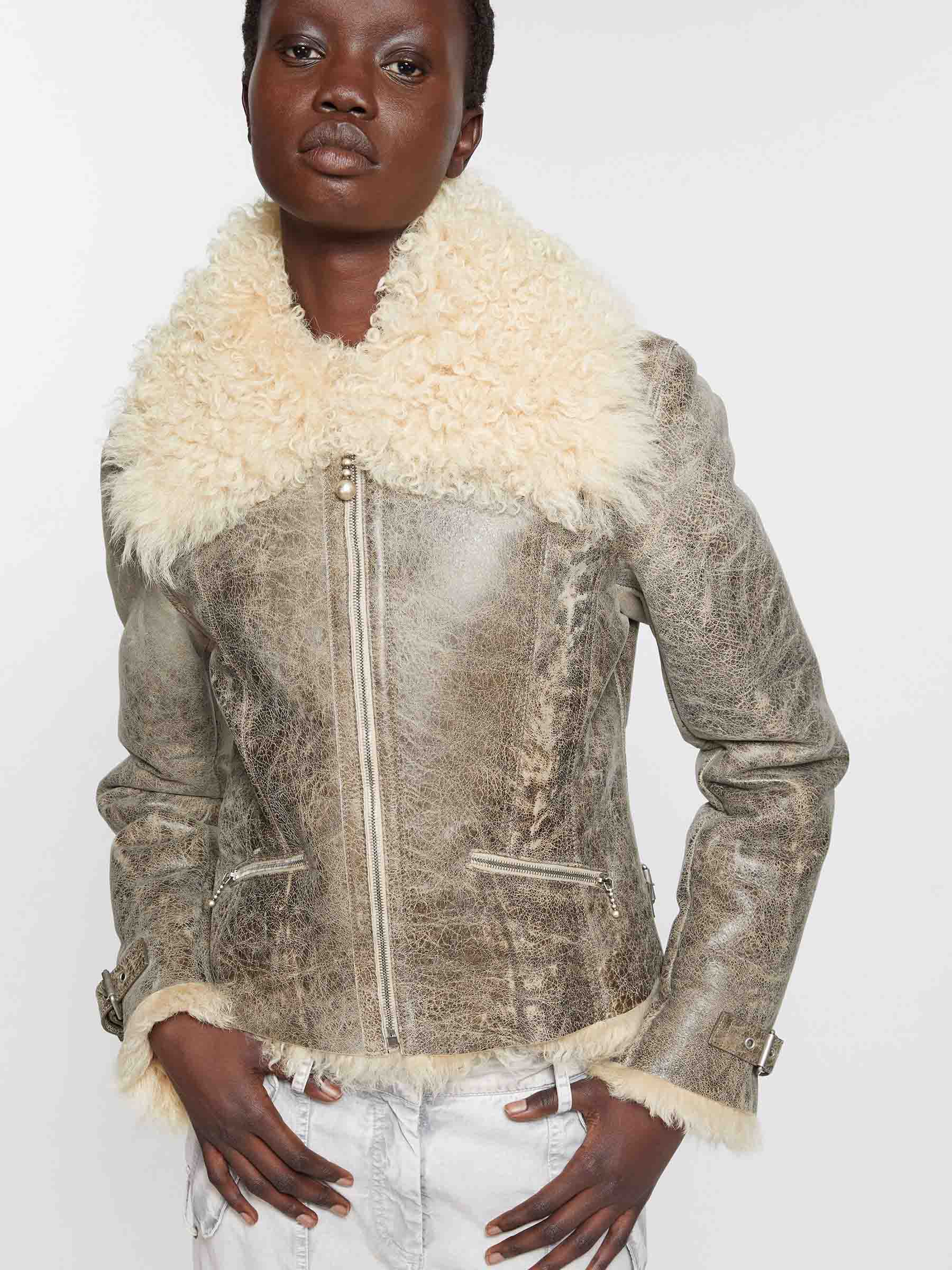 Оригінальна Vintage Leather Jacket Acne studios – вид ззаду