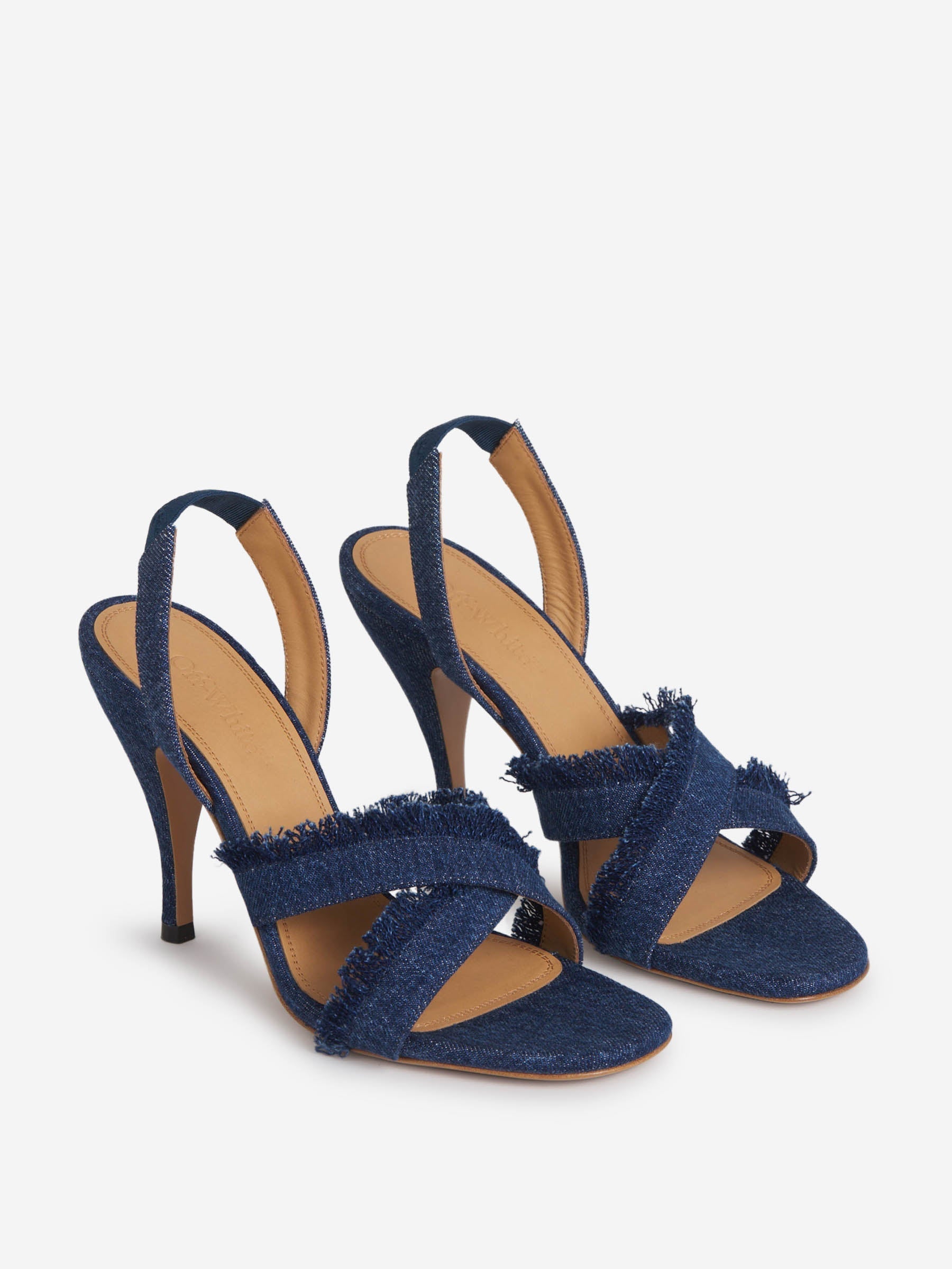 Оригінальна Denim Slingback Sandals Off-white – вид ззаду
