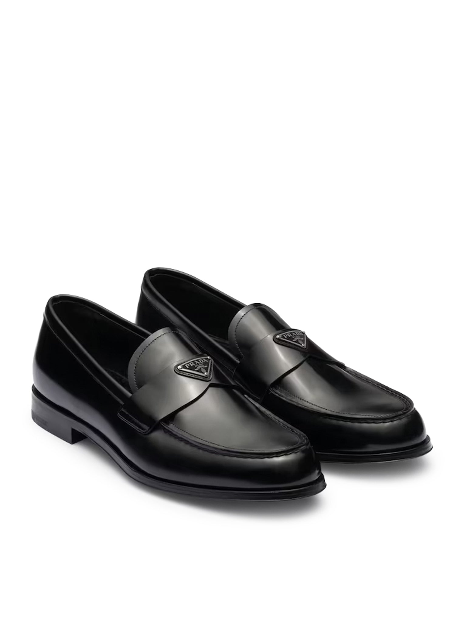 Brushed Leather Loafers Prada оригінал – Купити в Україні – вид ззаду