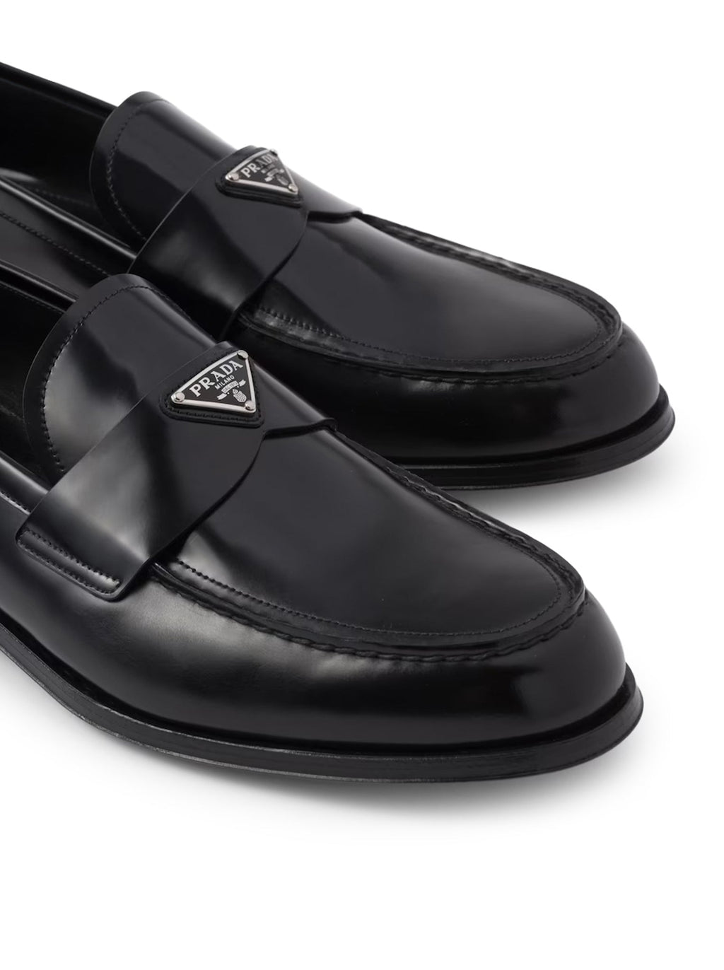 Brushed Leather Loafers Prada оригінал – Купити в Україні – збільшений вид