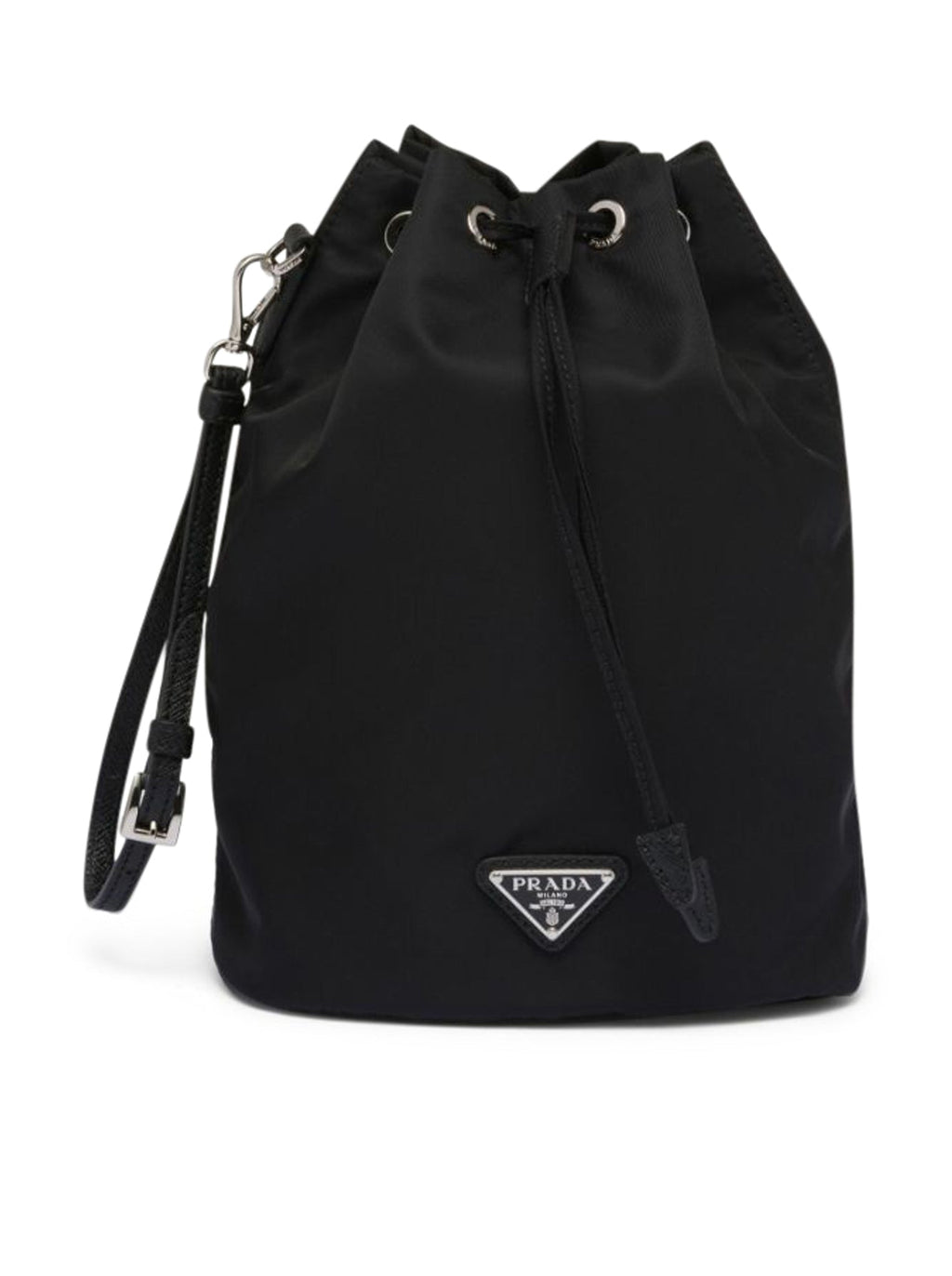 Re-Nylon Pouch Prada – Гарантія оригінальності – боковий вид