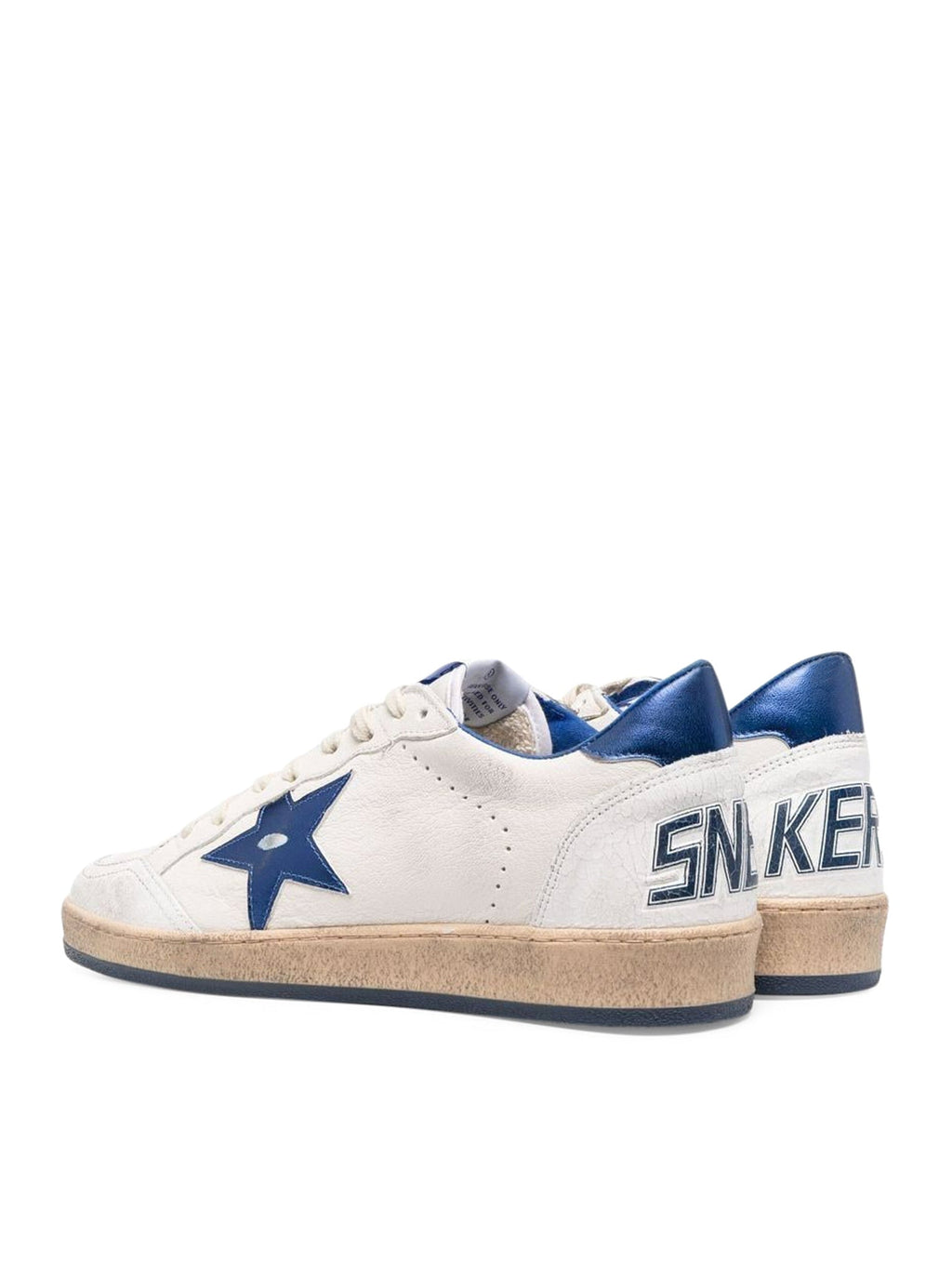 Оригінальна Ball-Star Wishes In White Nappa With Blue Star And Heel Golden goose – детальний вид