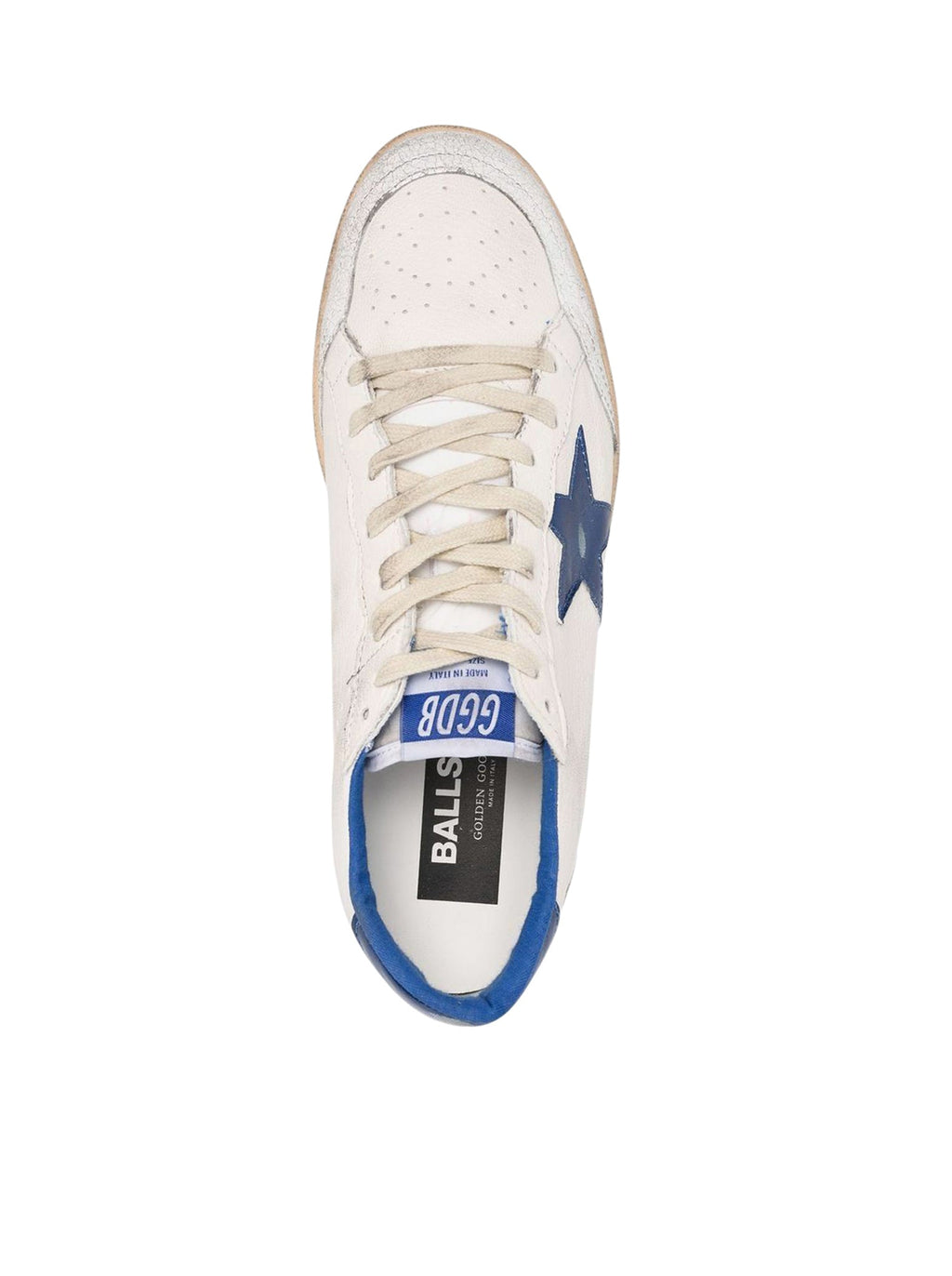 Оригінальна Ball-Star Wishes In White Nappa With Blue Star And Heel Golden goose – збільшений вид