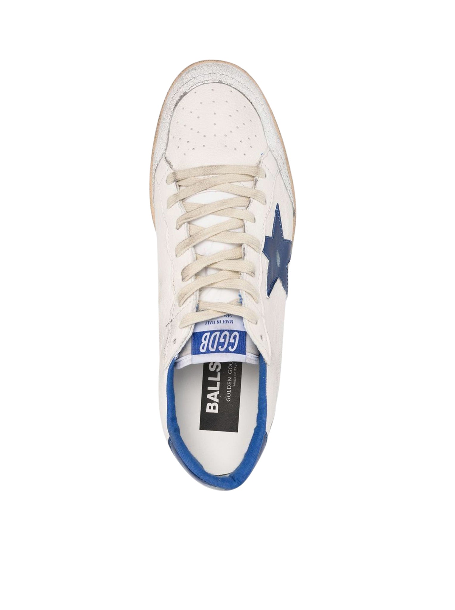 Оригінальна Ball-Star Wishes In White Nappa With Blue Star And Heel Golden goose – збільшений вид