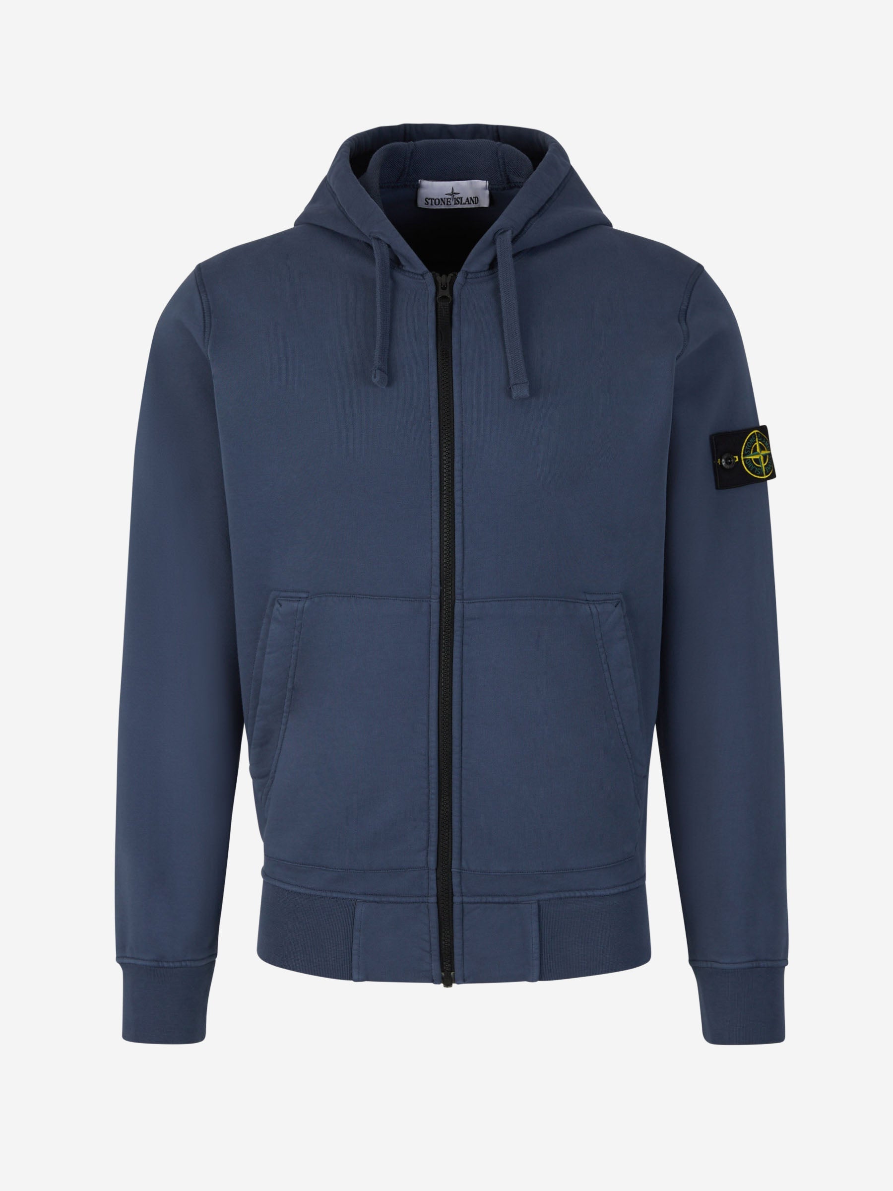 Cotton Zip Sweatshirt Stone island – Гарантія оригінальності – боковий вид