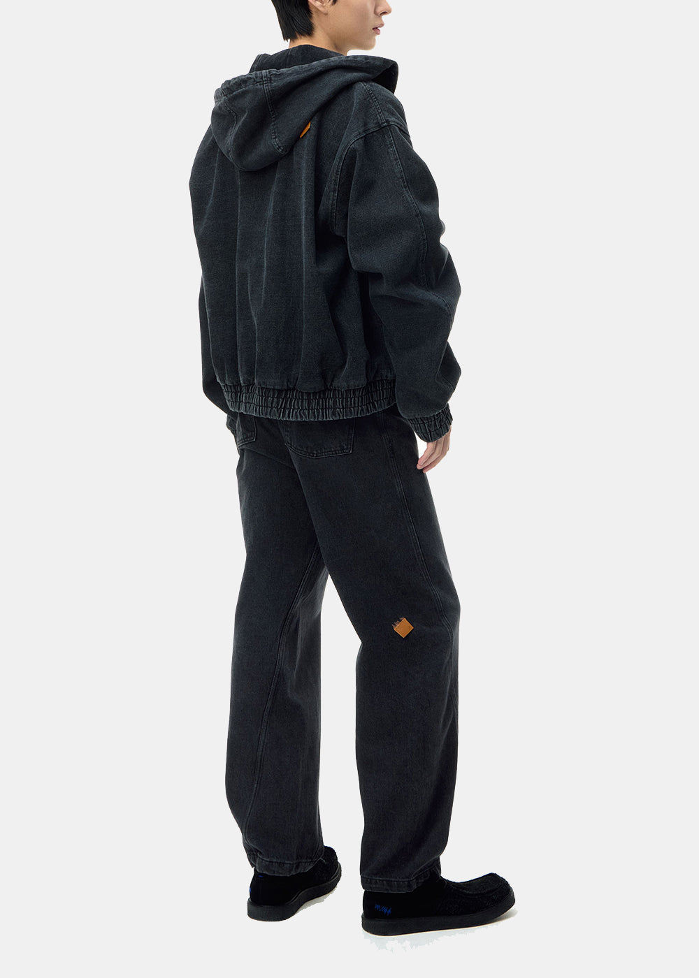 Black Hooded Drawstring Jacket Ader error – Гарантія оригінальності – збільшений вид