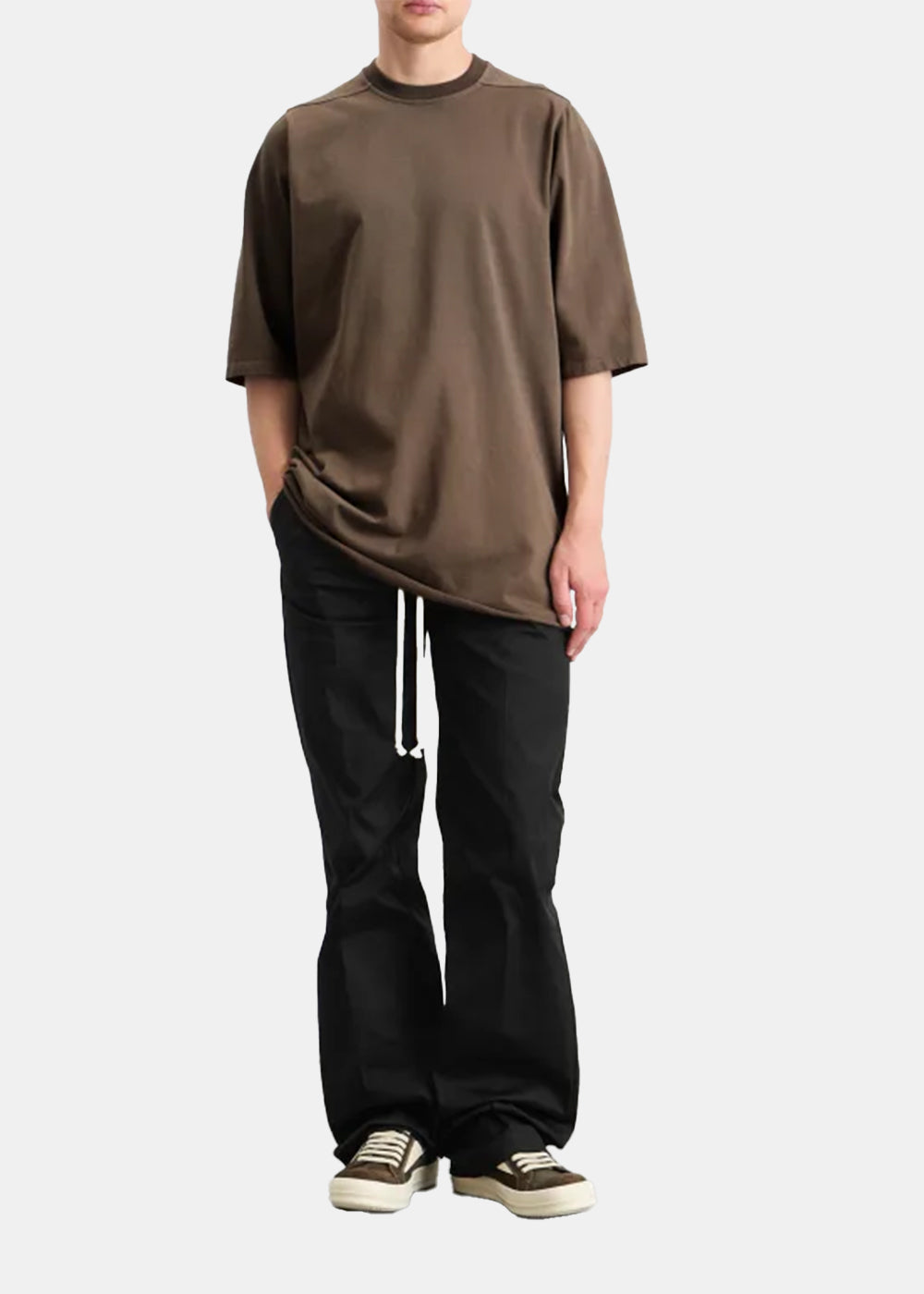 Grey Cotton T-Shirt Rick owens – Гарантія оригінальності – збільшений вид