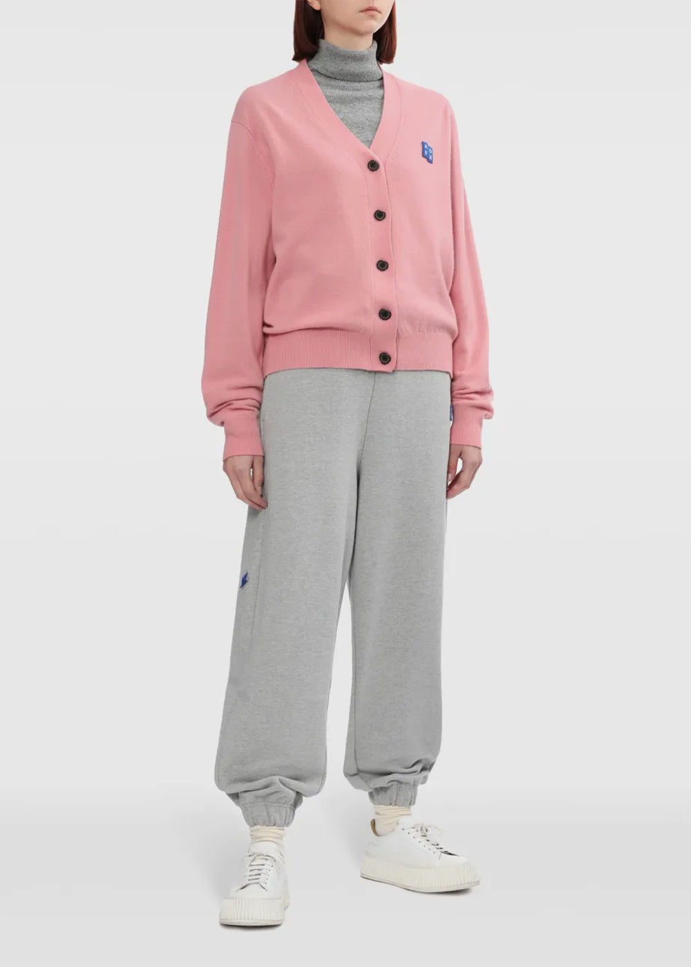 Оригінальна Pink Logo-Appliqué Cardigan Ader error – збільшений вид