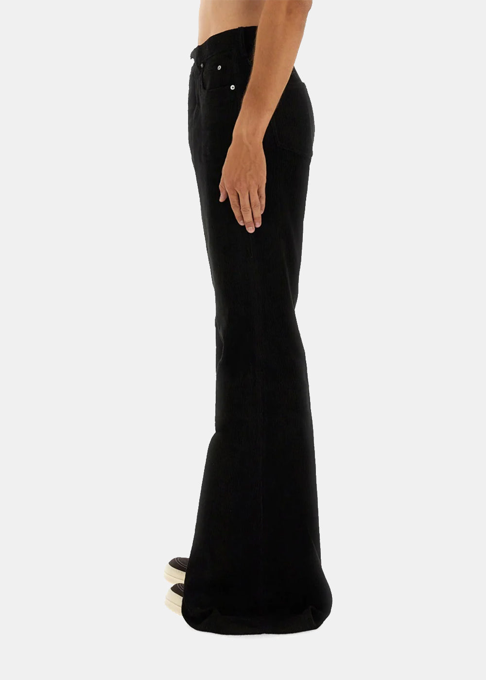 Black Belt-Loop Trousers Rick owens – Гарантія оригінальності – детальний вид