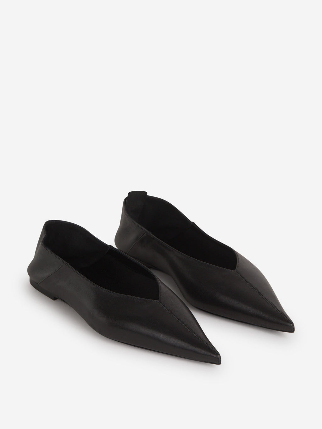 Оригінальна Nour Leather Pointed Ballerinas Saint laurent – вид ззаду