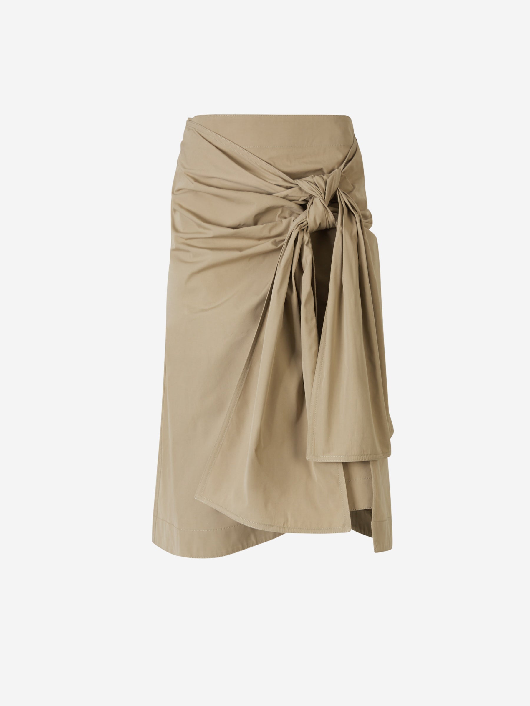 Оригінальна Draped MIDI Skirt Bottega veneta – боковий вид