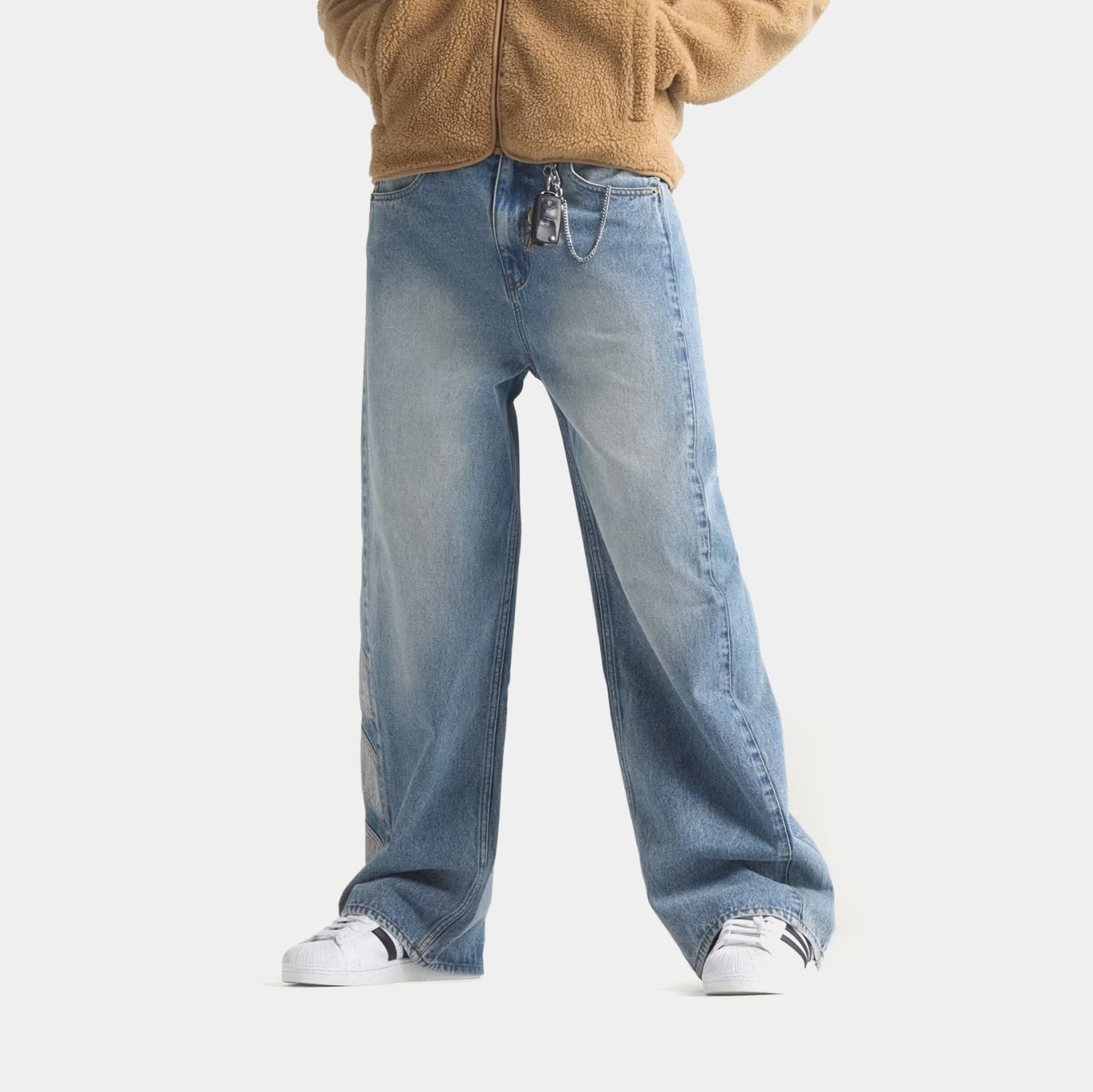 Denim Mens Pants Adidas оригінал – Купити в Україні – боковий вид - ADIDAS