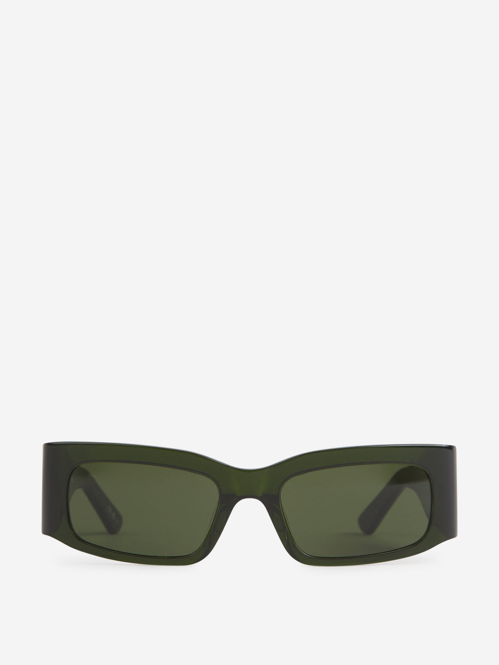 Rectangular Logo Sunglasses Balenciaga – Гарантія оригінальності – боковий вид