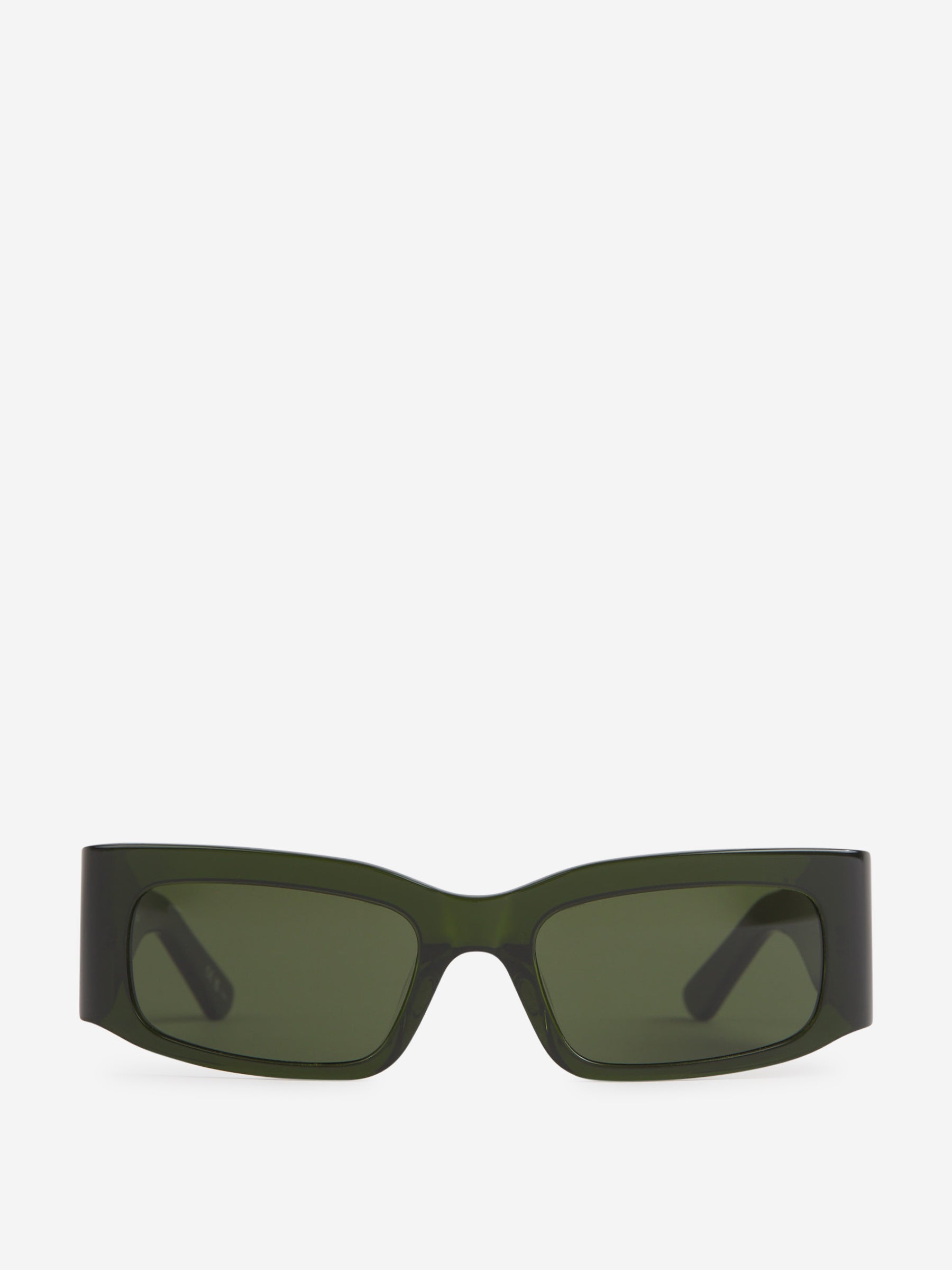 Rectangular Logo Sunglasses Balenciaga – Гарантія оригінальності – боковий вид