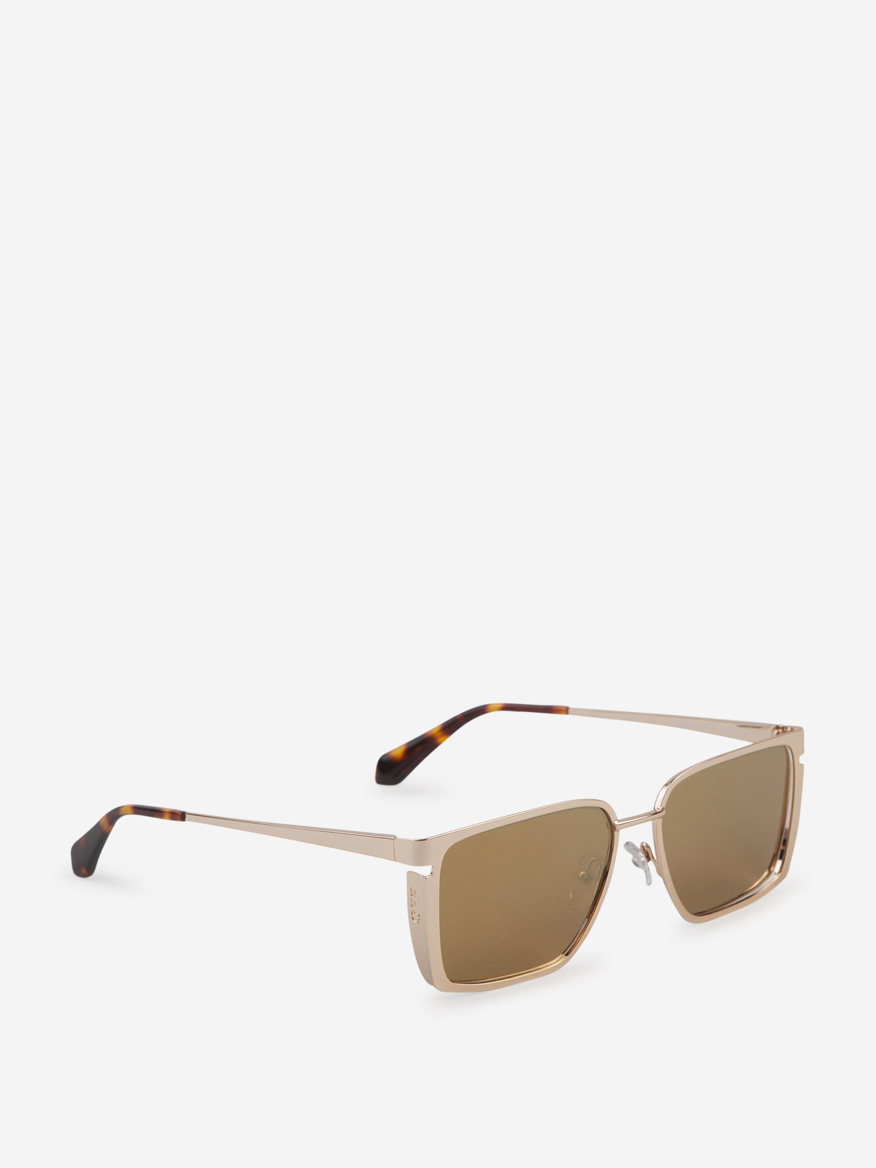Rectangular Yoder Sunglasses Off-white – Гарантія оригінальності – вид ззаду