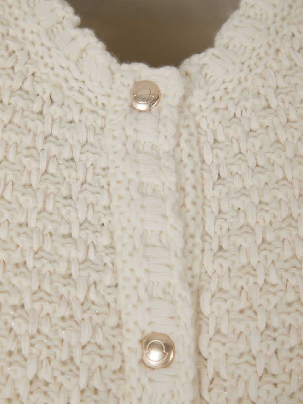 Logo Quilted Cardigan Moncler – Гарантія оригінальності – детальний вид