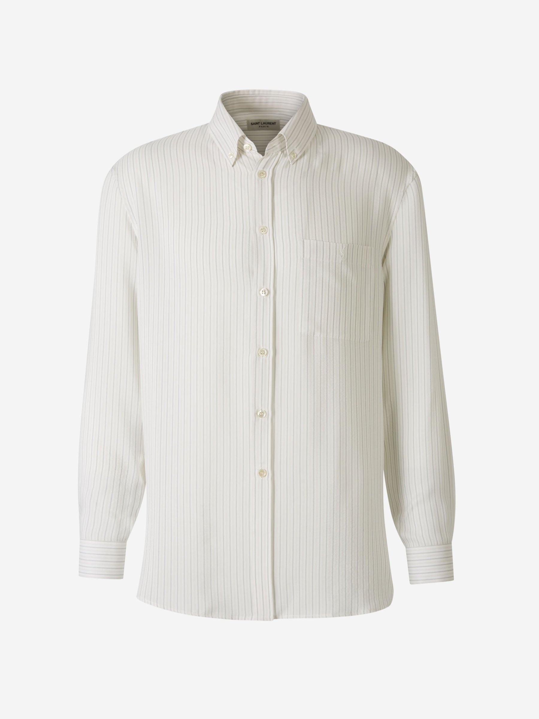 Striped Shirt Saint laurent – Гарантія оригінальності – боковий вид
