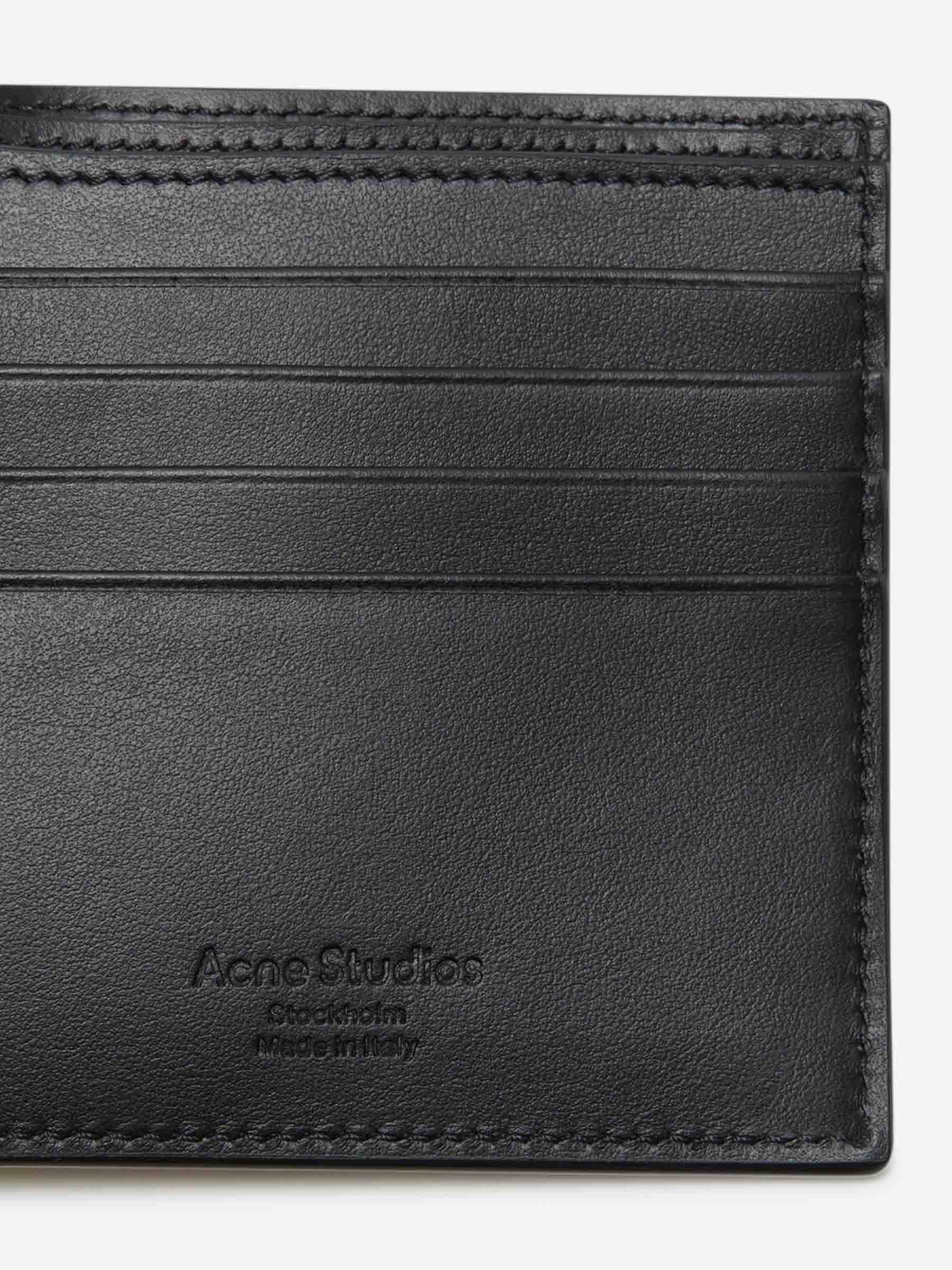 Оригінальна Logo Leather Wallet Acne studios – збільшений вид
