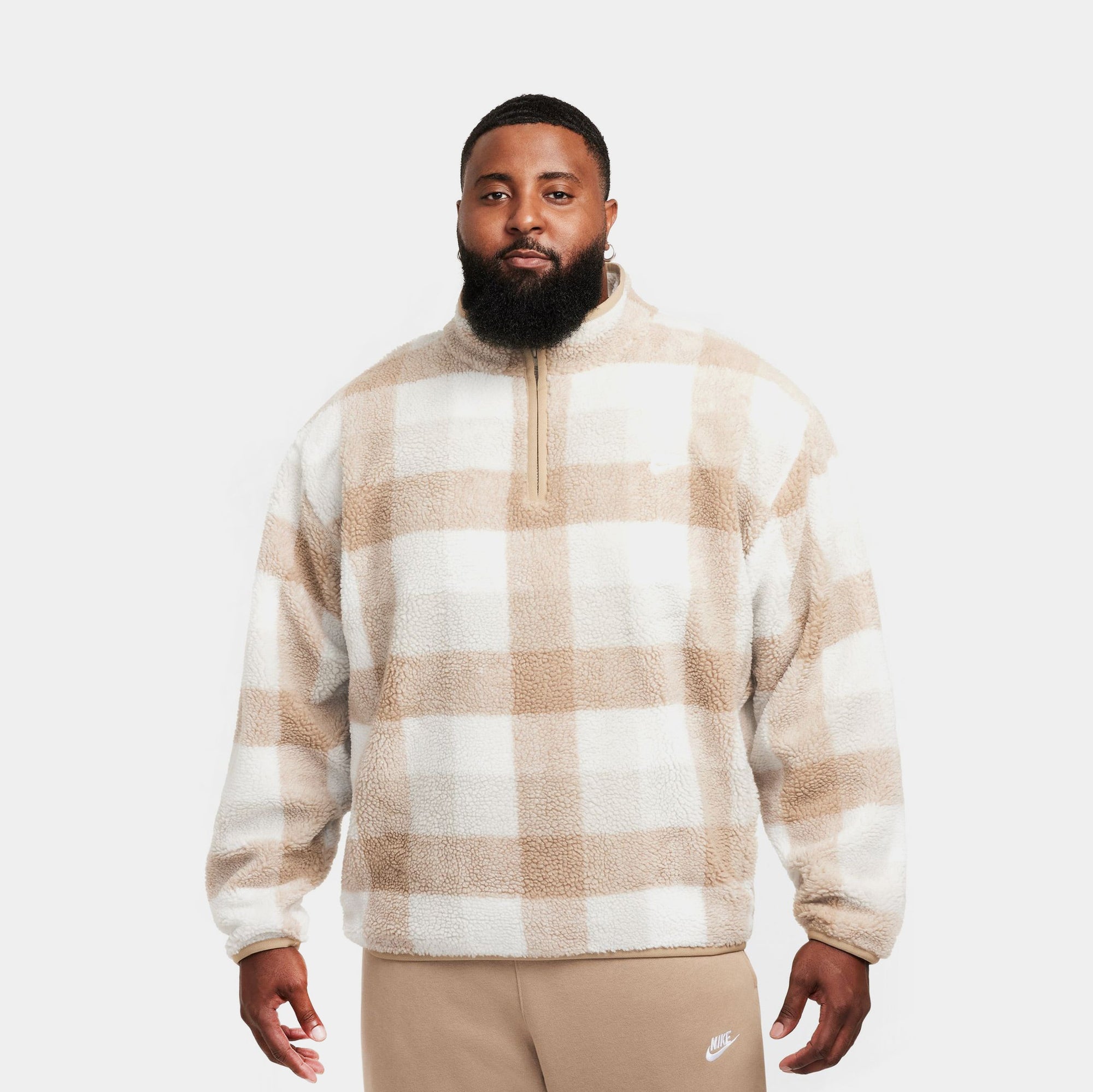 Оригінальна Nsw Winterized Fleece Half Zip Mens Jacket Nike – боковий вид