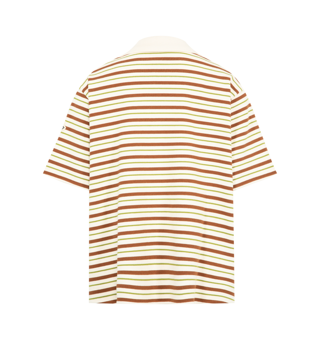 Оригінальна Striped Polo Shirt Moncler – вид ззаду