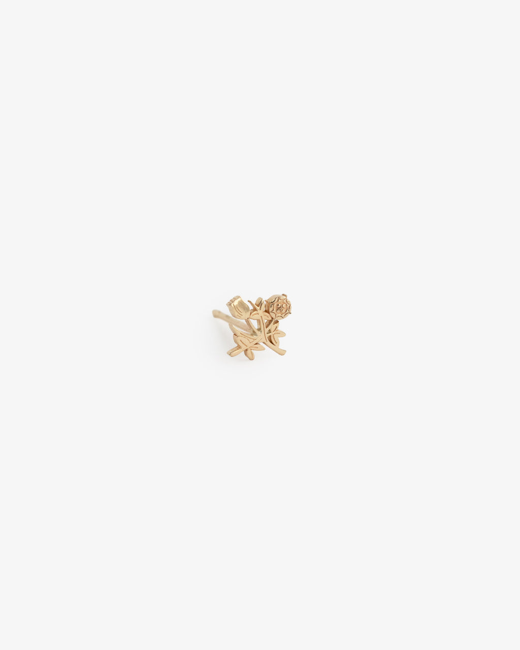 14kt Gold Crest Earring Aime leon dore – Гарантія оригінальності – вид ззаду