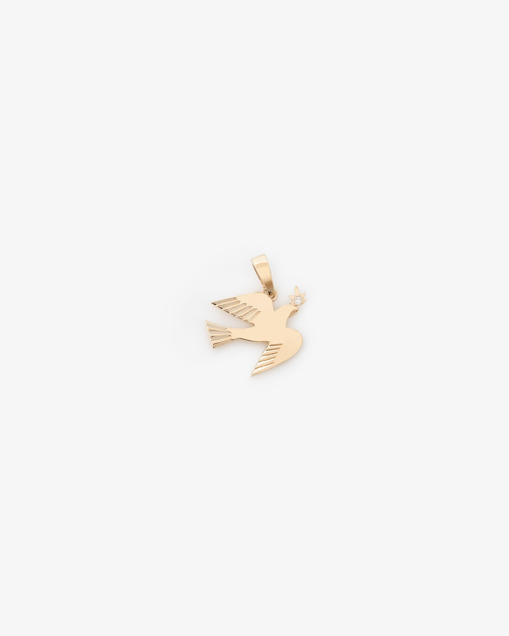 Оригінальна 14kt Gold Dove Pendant Aime leon dore – вид ззаду
