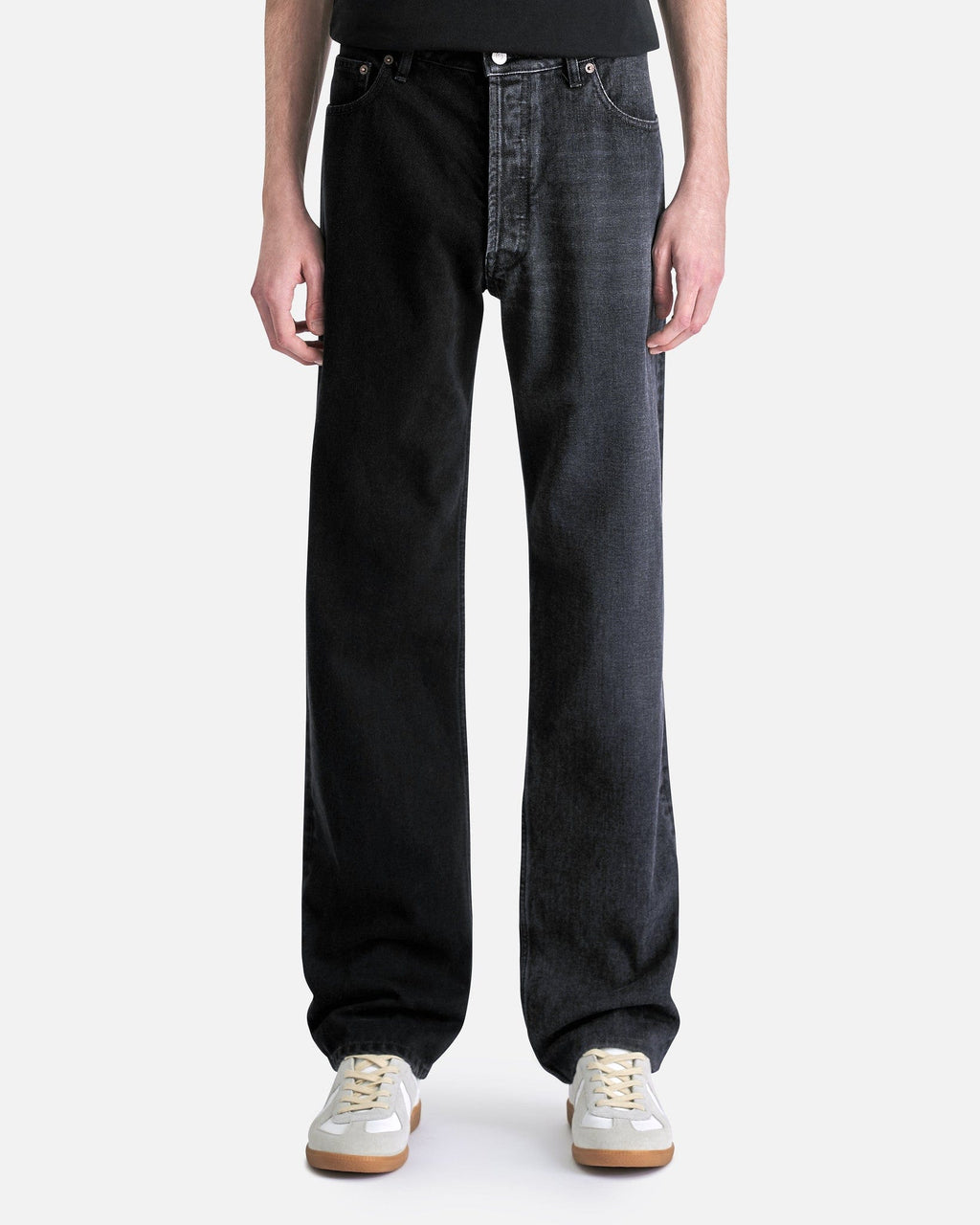 5-Pocket Denim Trousers In Black Maison margiela оригінал – Купити в Україні – боковий вид