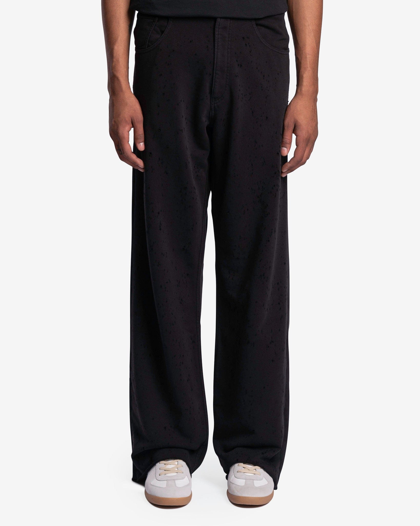 Оригінальна 5 Pocket Pants In Black Maison margiela – боковий вид