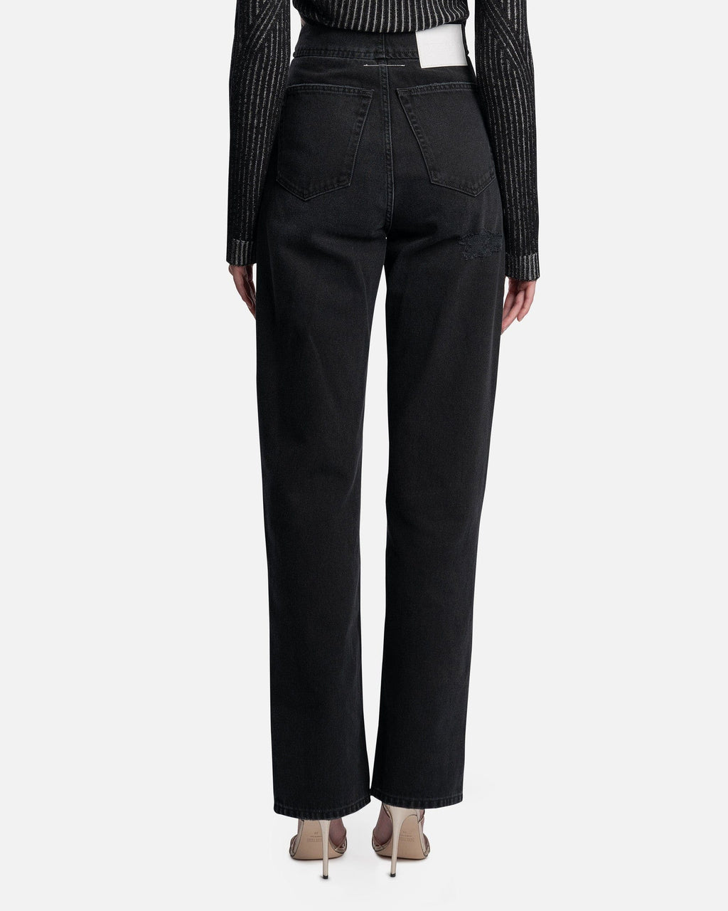 Оригінальна 5 Pocket Pants In Black Maison margiela – детальний вид
