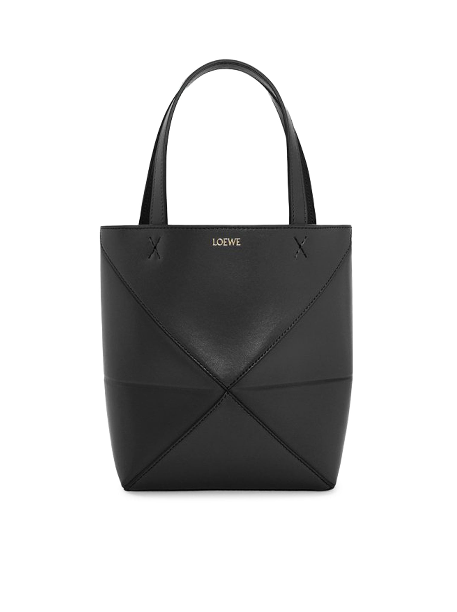 Puzzle Fold Tote Bag In Polished Calfskin Loewe оригінал – Купити в Україні – боковий вид
