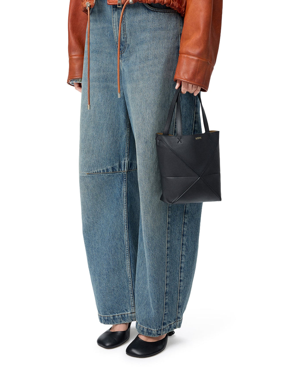 Puzzle Fold Tote Bag In Polished Calfskin Loewe оригінал – Купити в Україні – детальний вид
