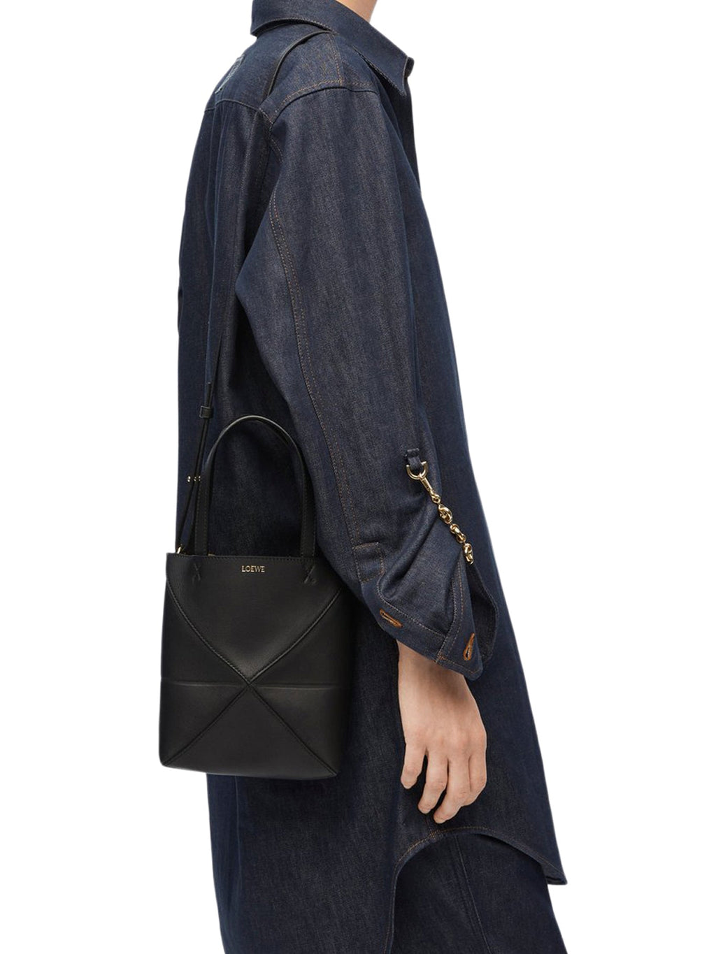 Puzzle Fold Tote Bag In Polished Calfskin Loewe оригінал – Купити в Україні – збільшений вид