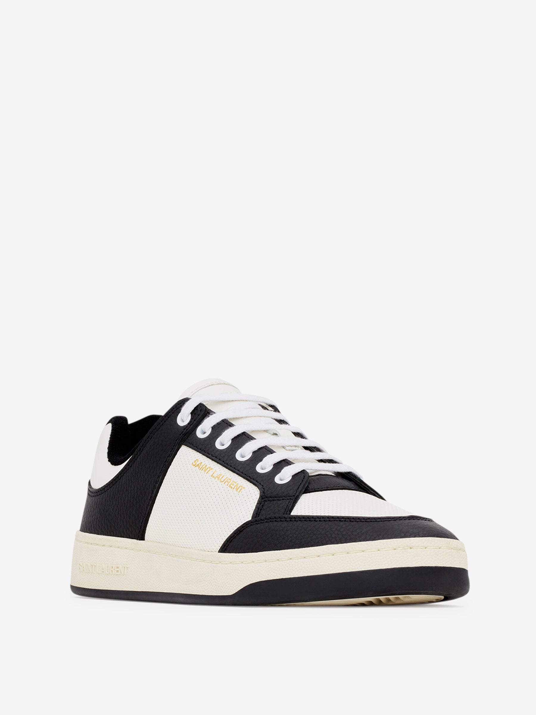 Leather Sneakers Logo Sl Saint laurent оригінал – Купити в Україні – вид ззаду