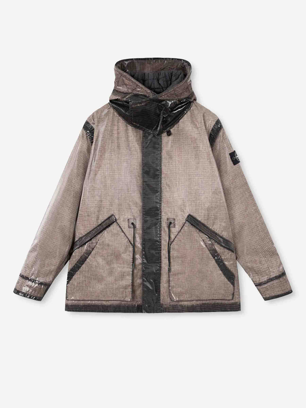 Оригінальна Prismatic Hooded Parka Stone island – боковий вид
