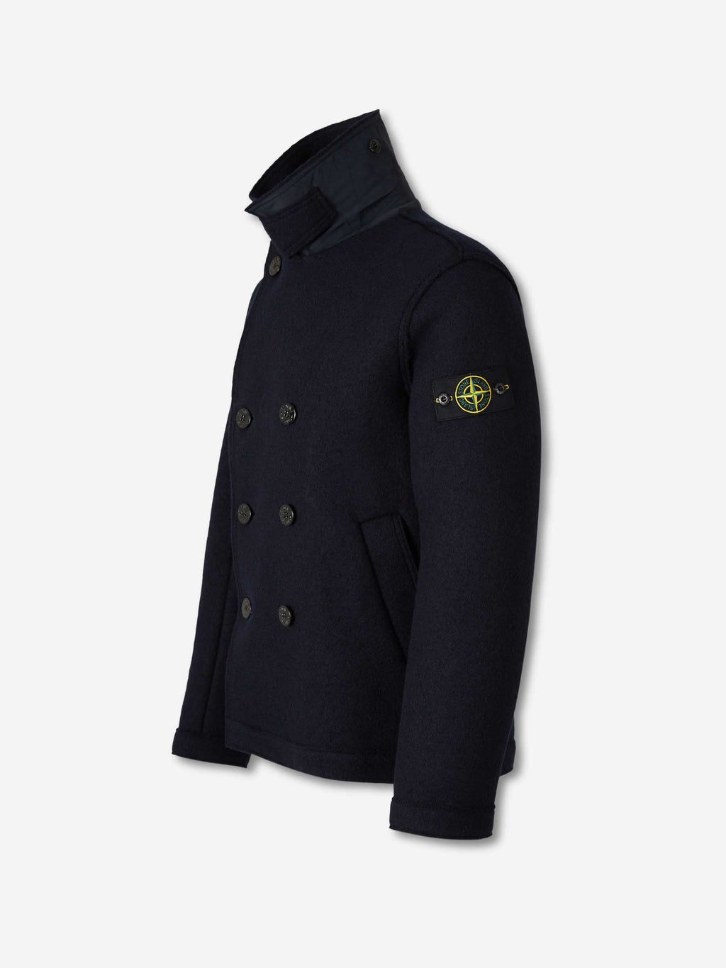Short Wool Coat Stone island оригінал – Купити в Україні – вид ззаду