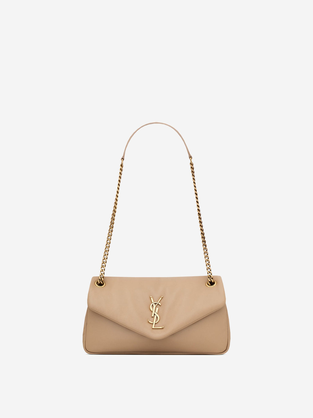 Оригінальна Calypso Leather Shoulder Bag Saint laurent – боковий вид
