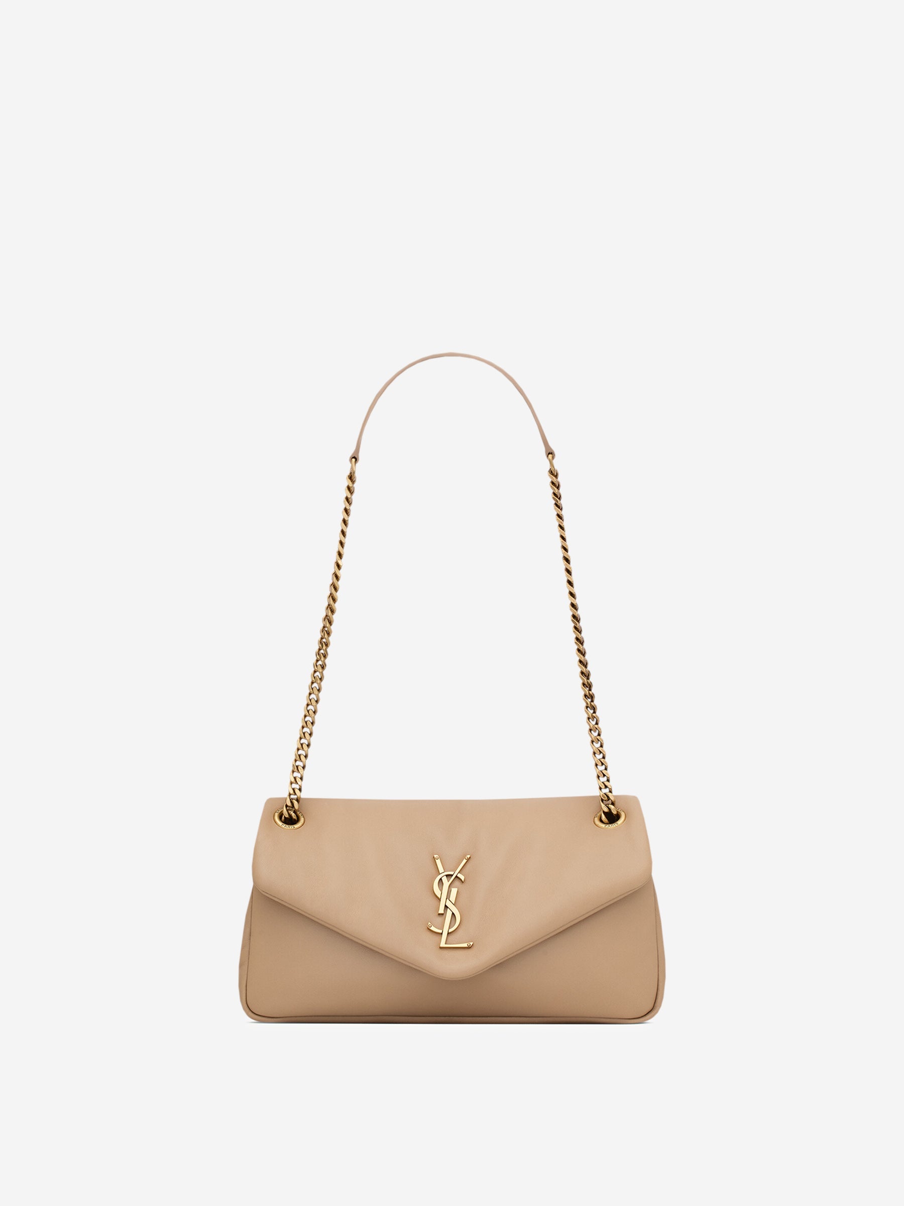 Оригінальна Calypso Leather Shoulder Bag Saint laurent – боковий вид