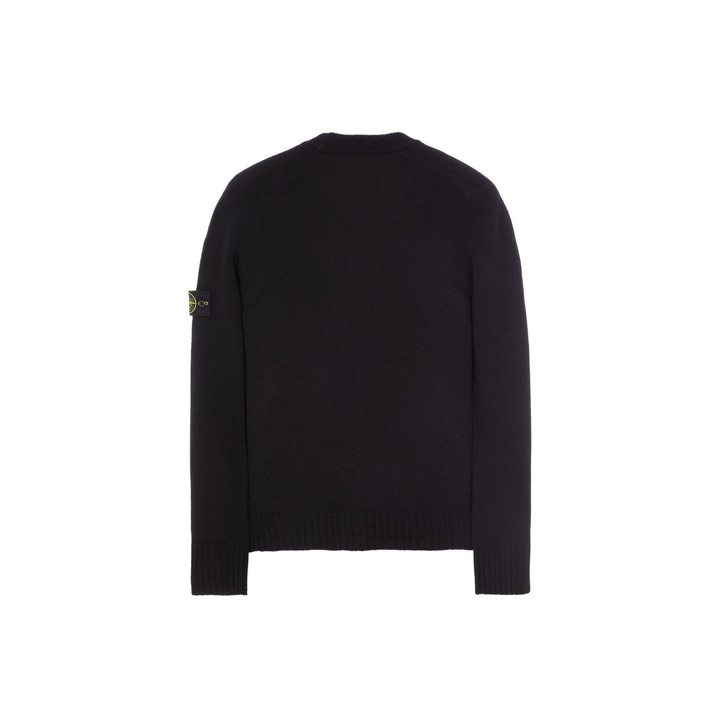 Mens Wool Cardigan Black Stone island – Гарантія оригінальності – вид ззаду