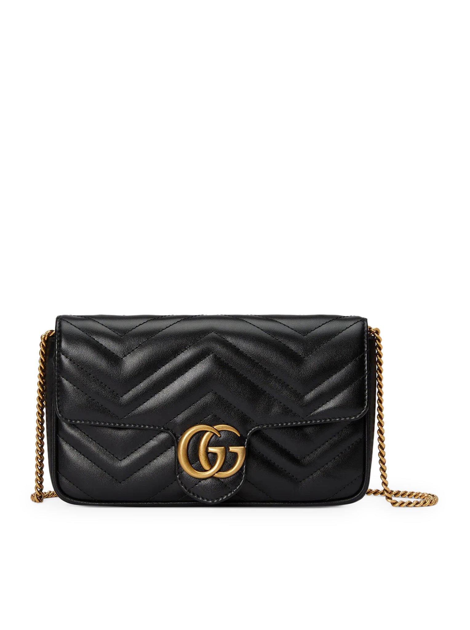 Оригінальна Gg Marmont Mini Wallet With Chain And Card Holder Gucci – боковий вид