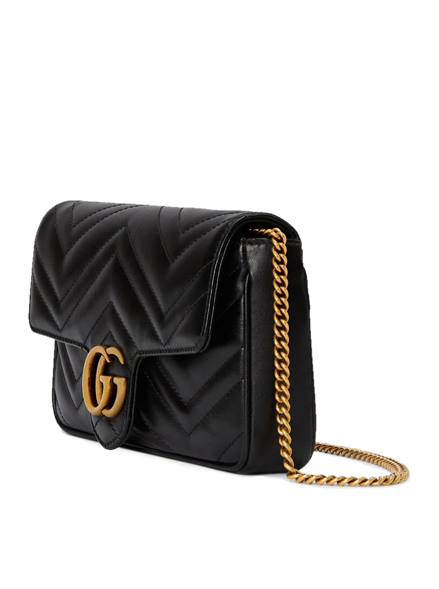 Оригінальна Gg Marmont Mini Wallet With Chain And Card Holder Gucci – детальний вид