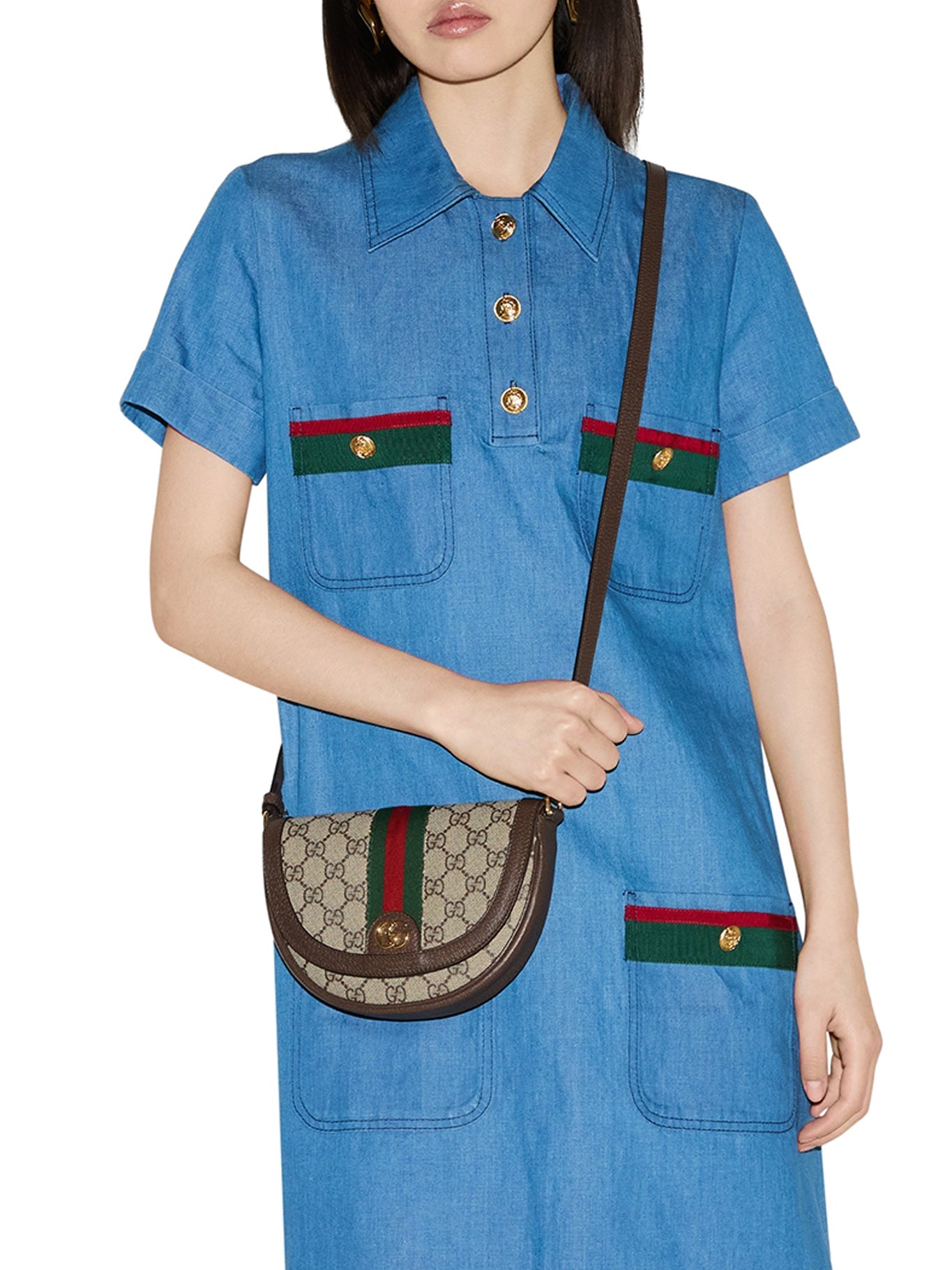 Ophidia Shoulder Bag Small Size Gucci оригінал – Купити в Україні – вид ззаду