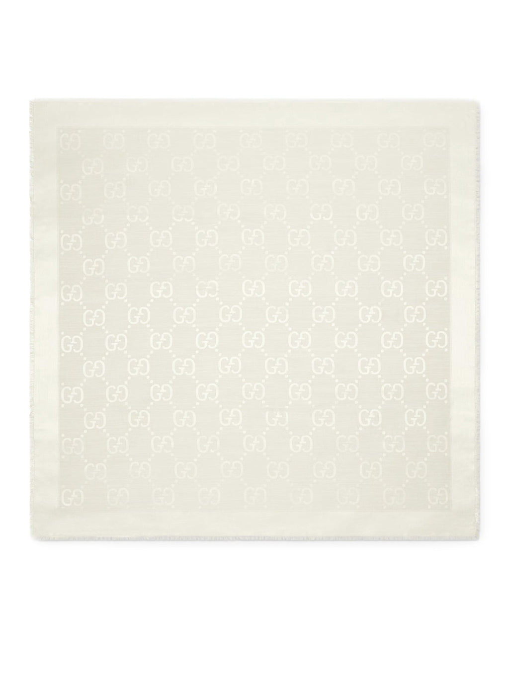 Оригінальна Jacquard Wool And Silk Shawl With Gg Pattern Gucci – боковий вид
