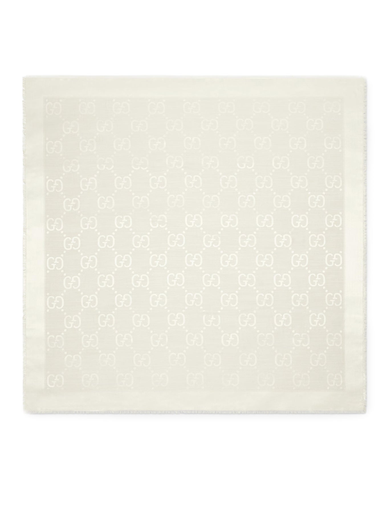 Оригінальна Jacquard Wool And Silk Shawl With Gg Pattern Gucci – боковий вид