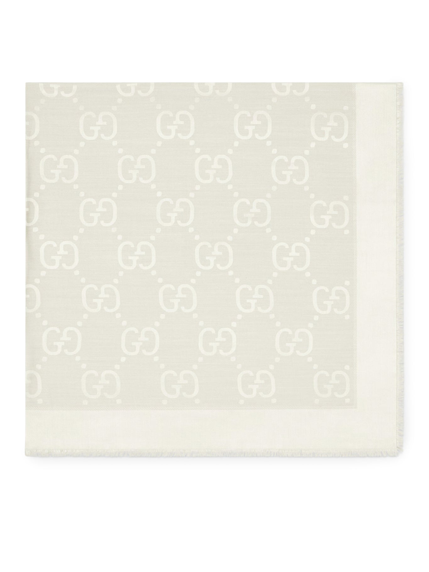 Оригінальна Jacquard Wool And Silk Shawl With Gg Pattern Gucci – детальний вид